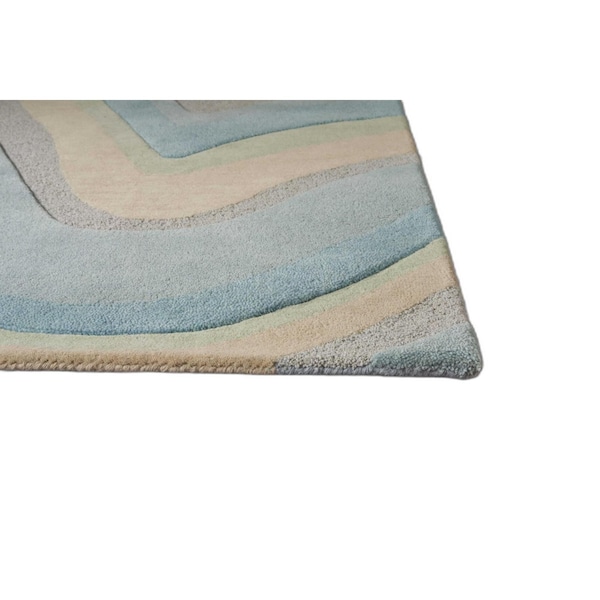 Homeroots 3 ft. 3 in. x 5 ft. 3 in. Wool Ocean Area Rug 352350 - main
